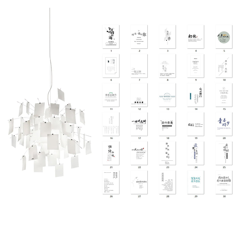 Mina Paper Chandelier