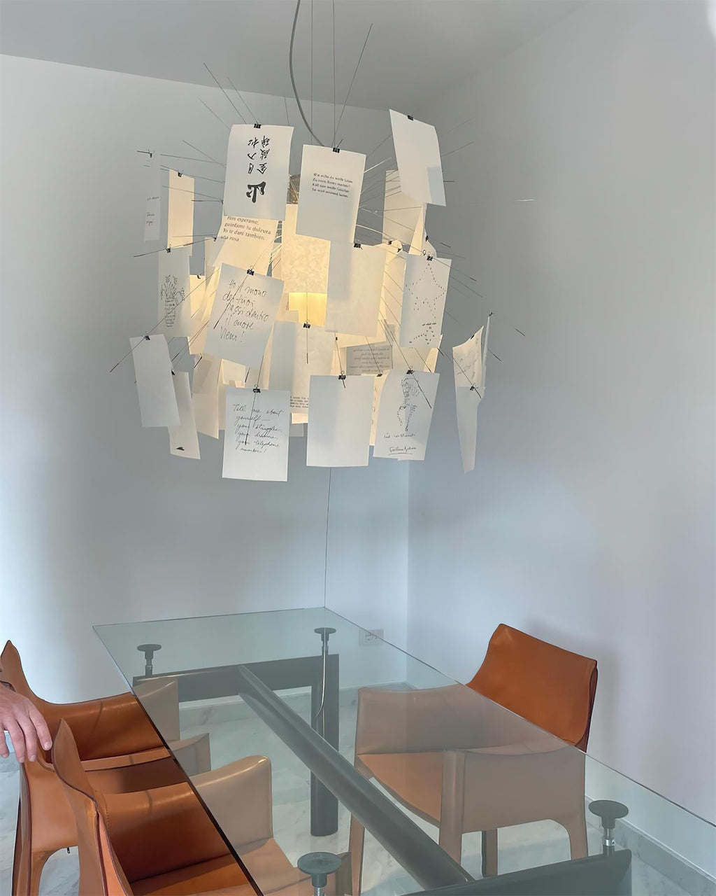 Mina Paper Plug In Chandelier