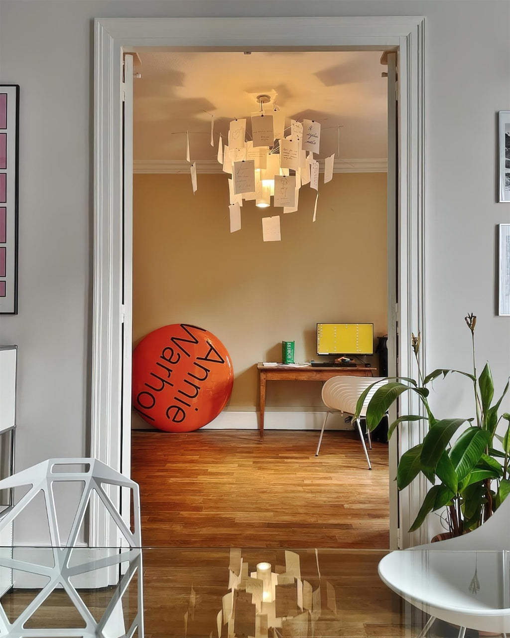 Mina Paper Plug In Chandelier