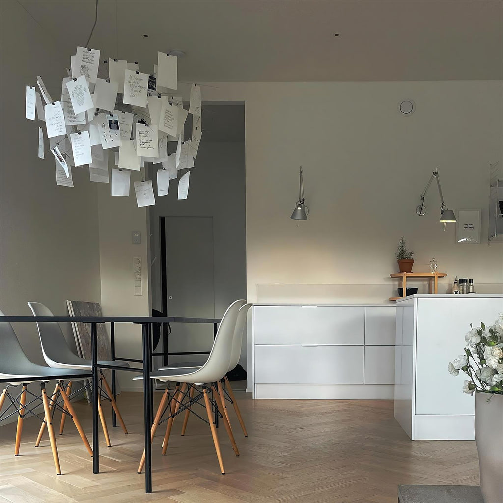 Mina Paper Plug In Chandelier