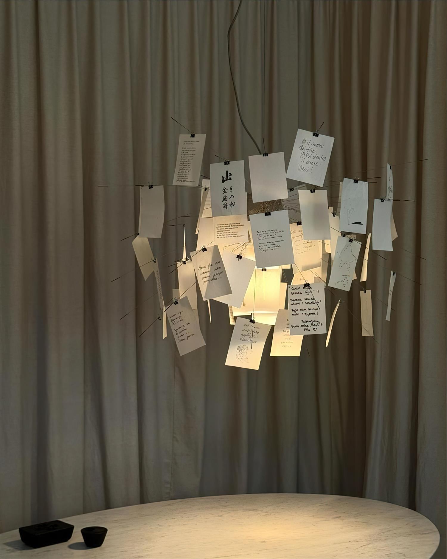 Mina Paper Plug In Chandelier