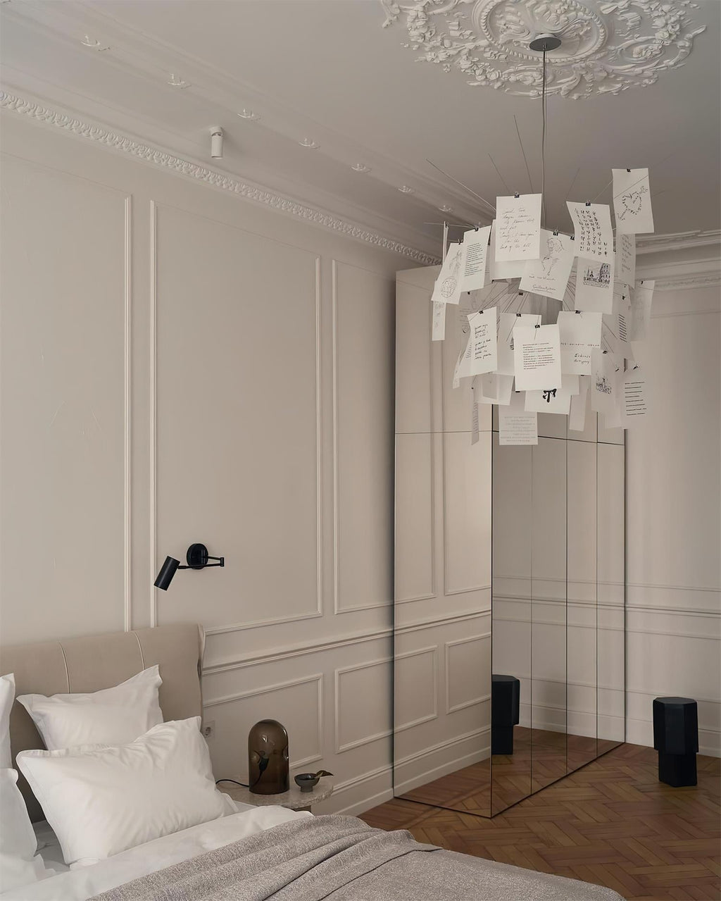 Mina Paper Plug In Chandelier