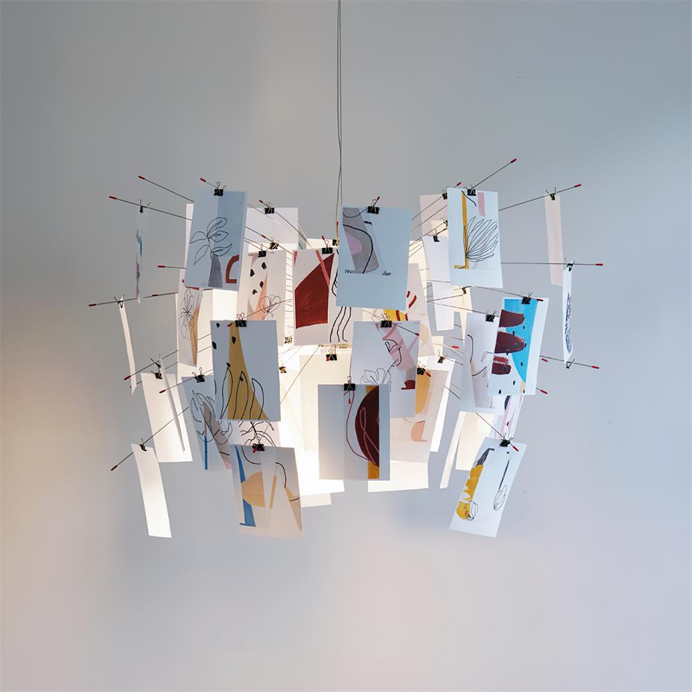 Mina Paper Plug In Chandelier