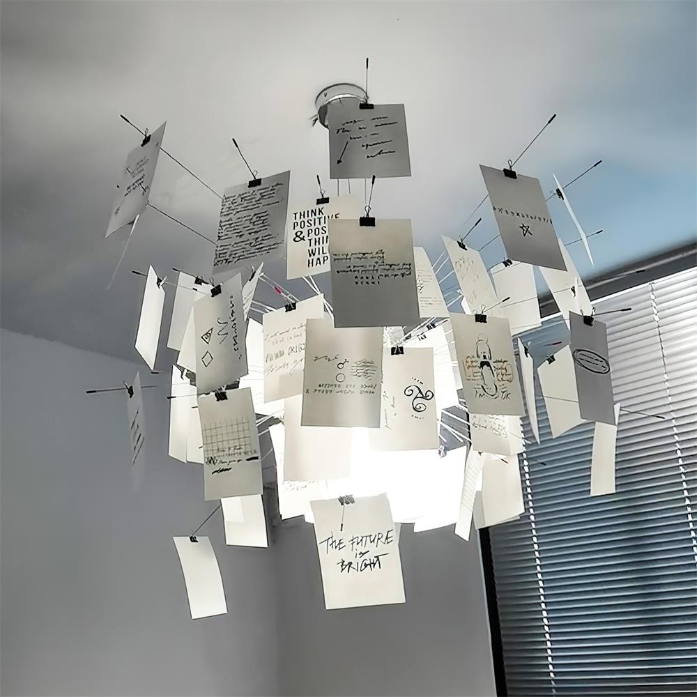 Mina Paper Plug In Chandelier