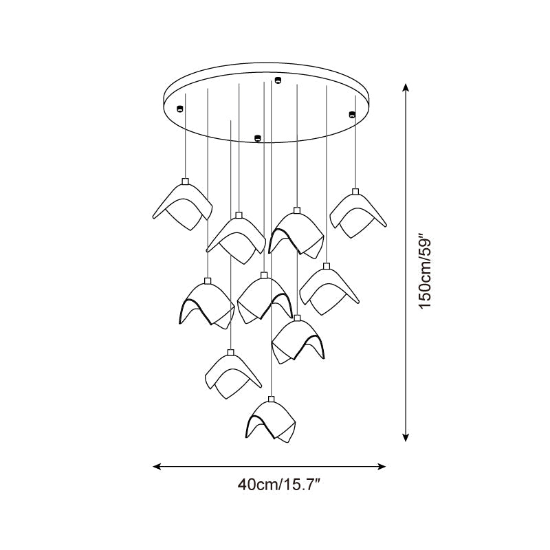Mira Bloom Chandelier