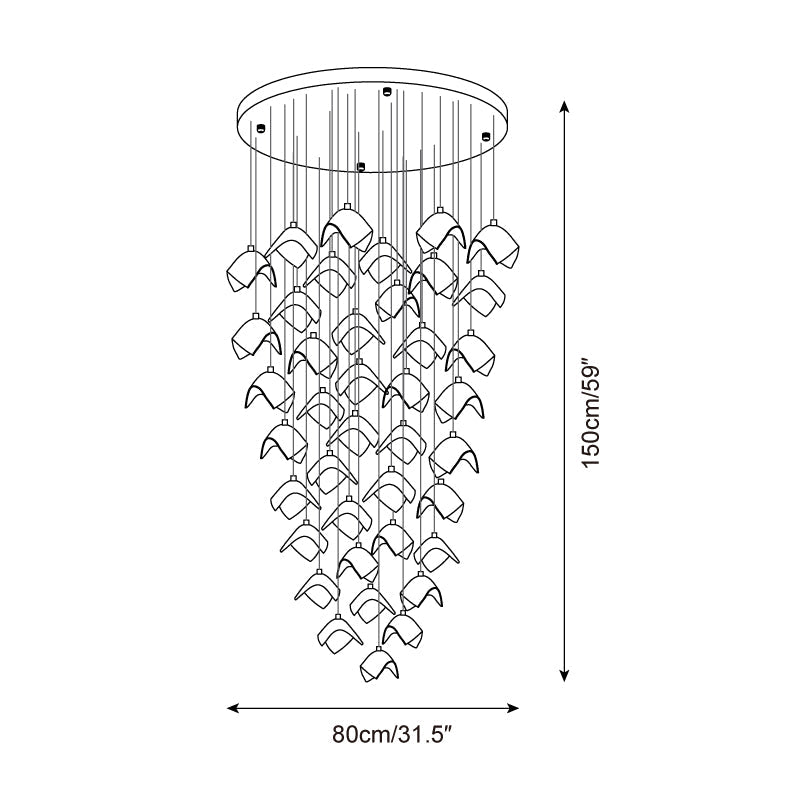 Mira Bloom Chandelier