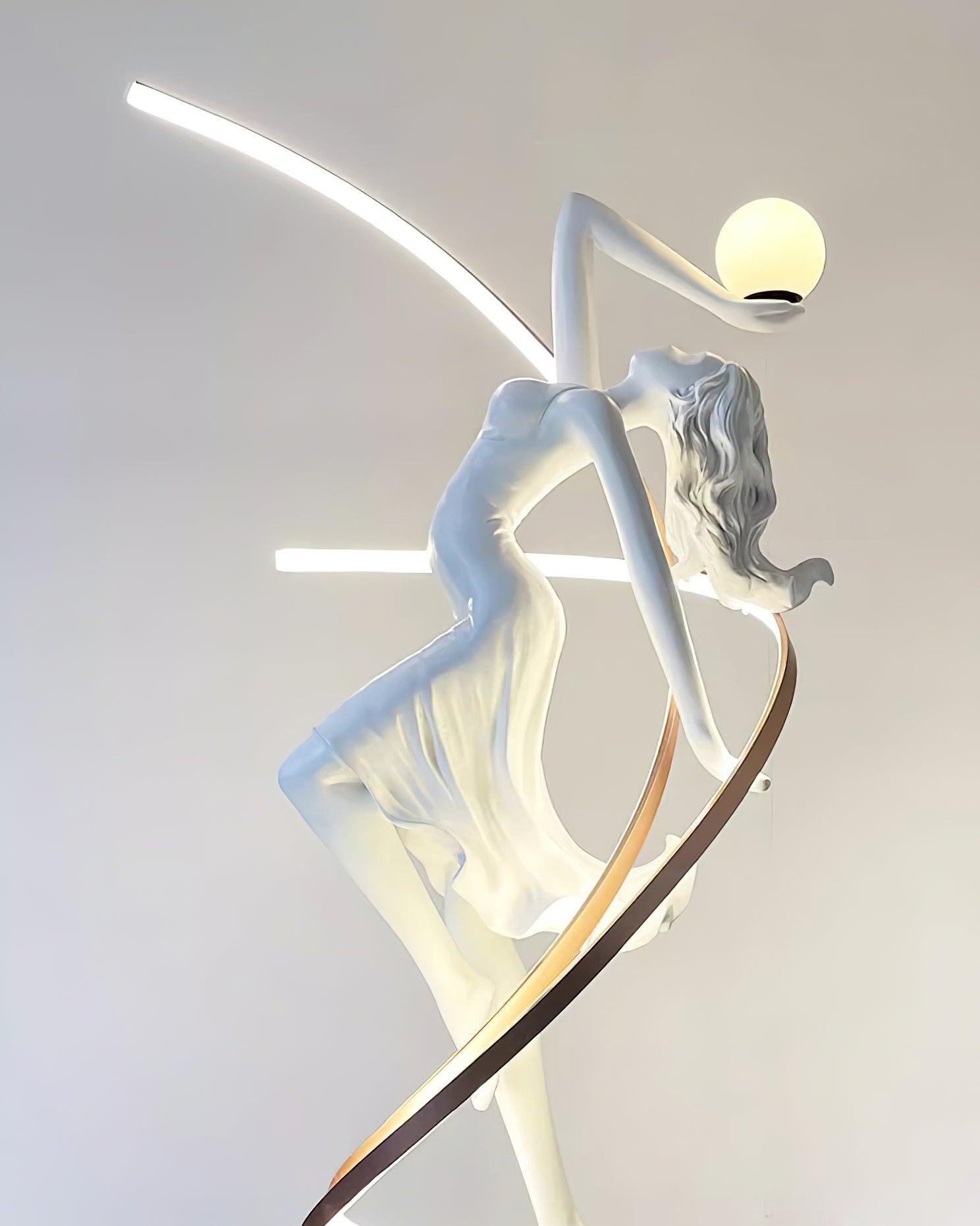 Misha Goddess Statue Floor Lamp
