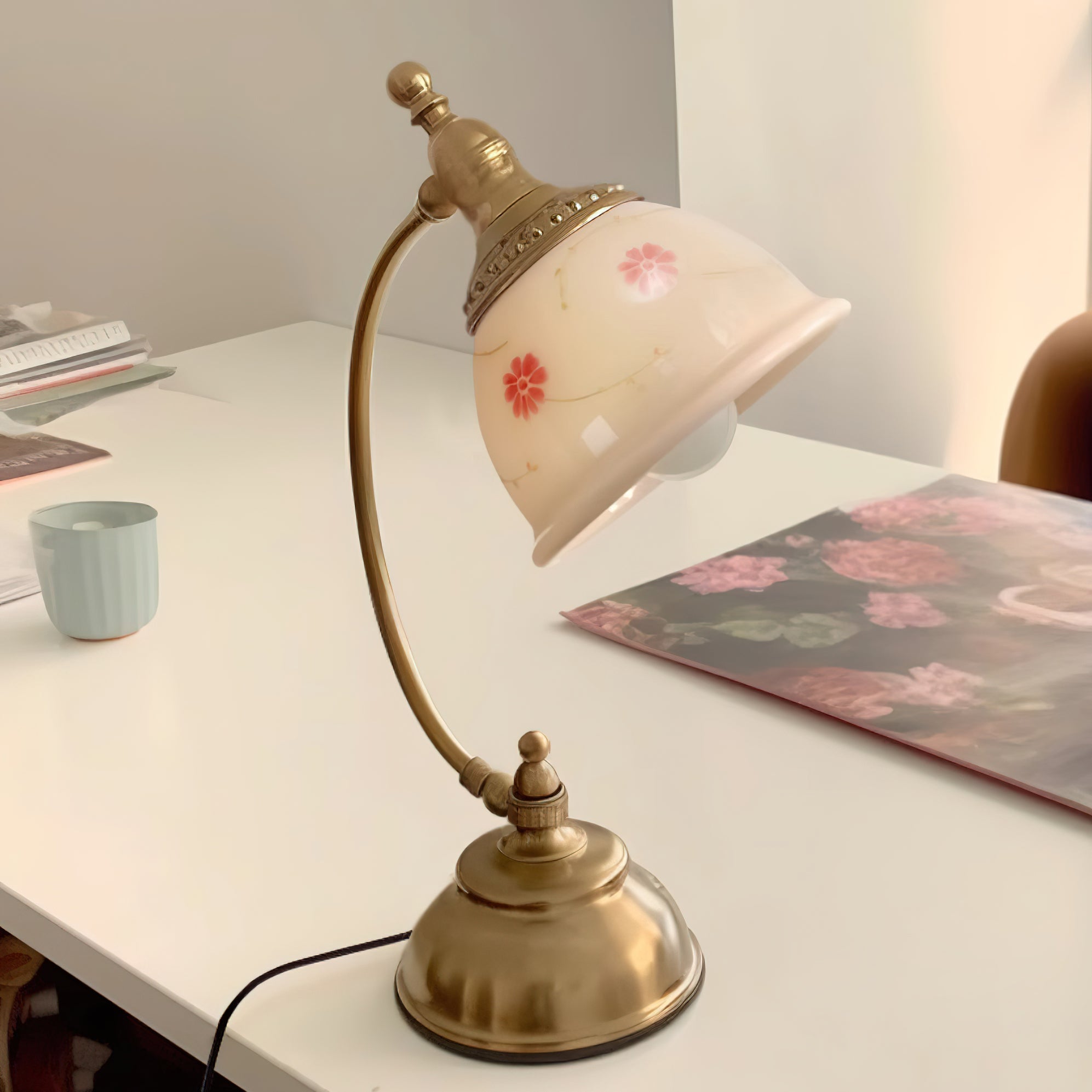 Mishya Floral Table Lamp