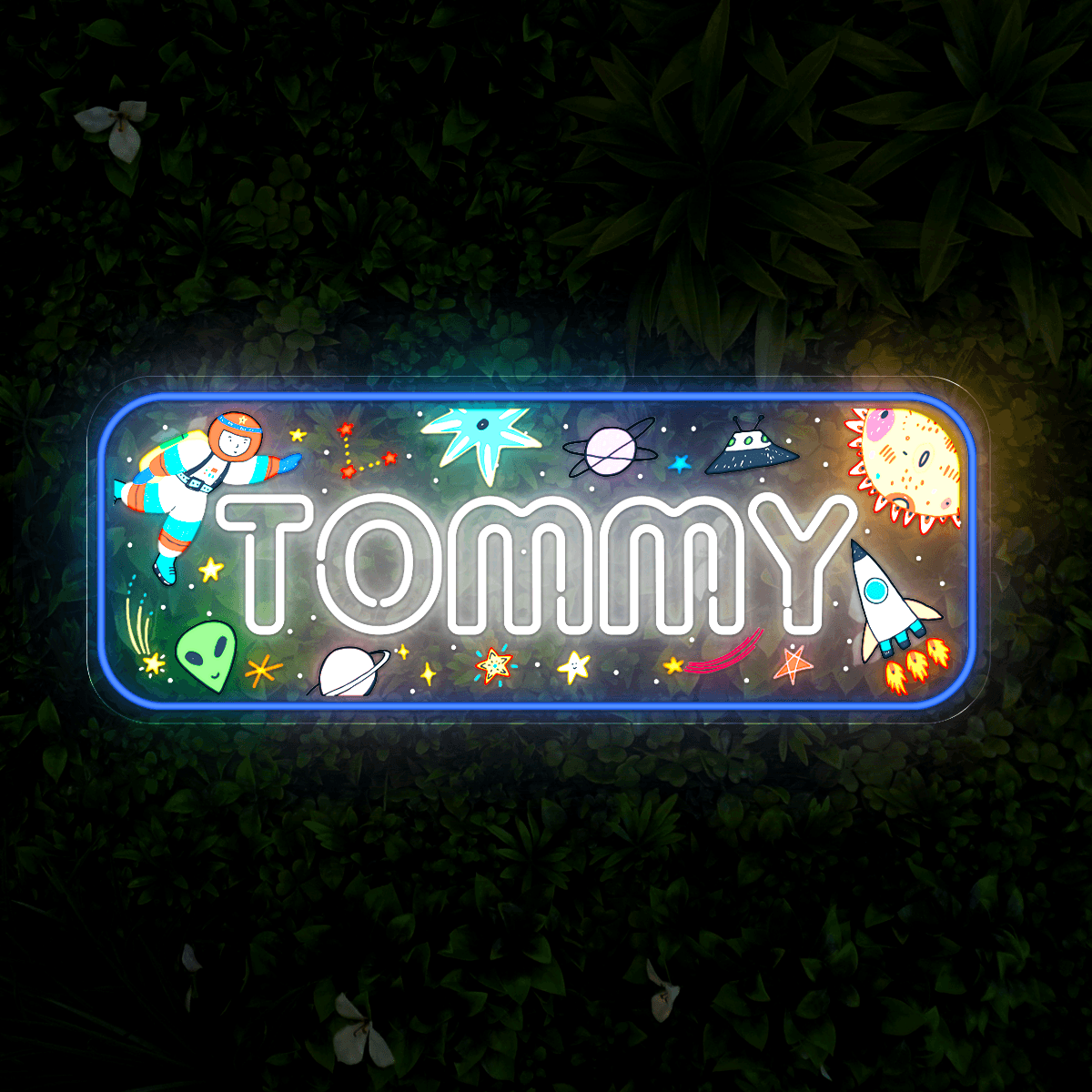 Personalized Name around Space Universe