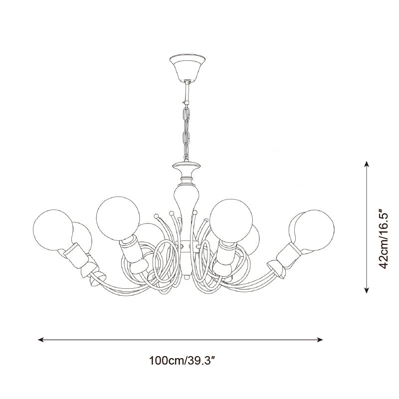 Modernist Cluster Chandelier