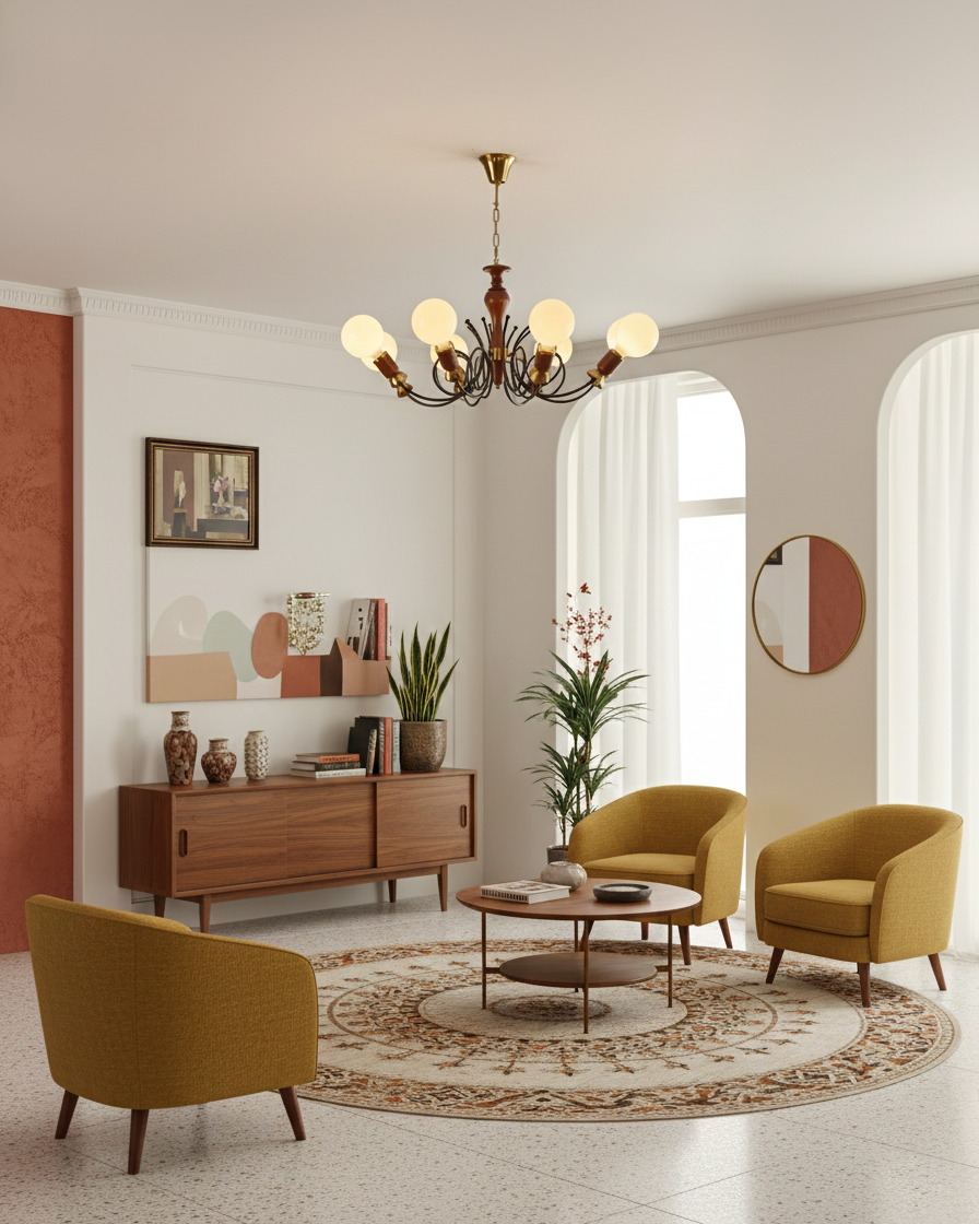Modernist Cluster Chandelier