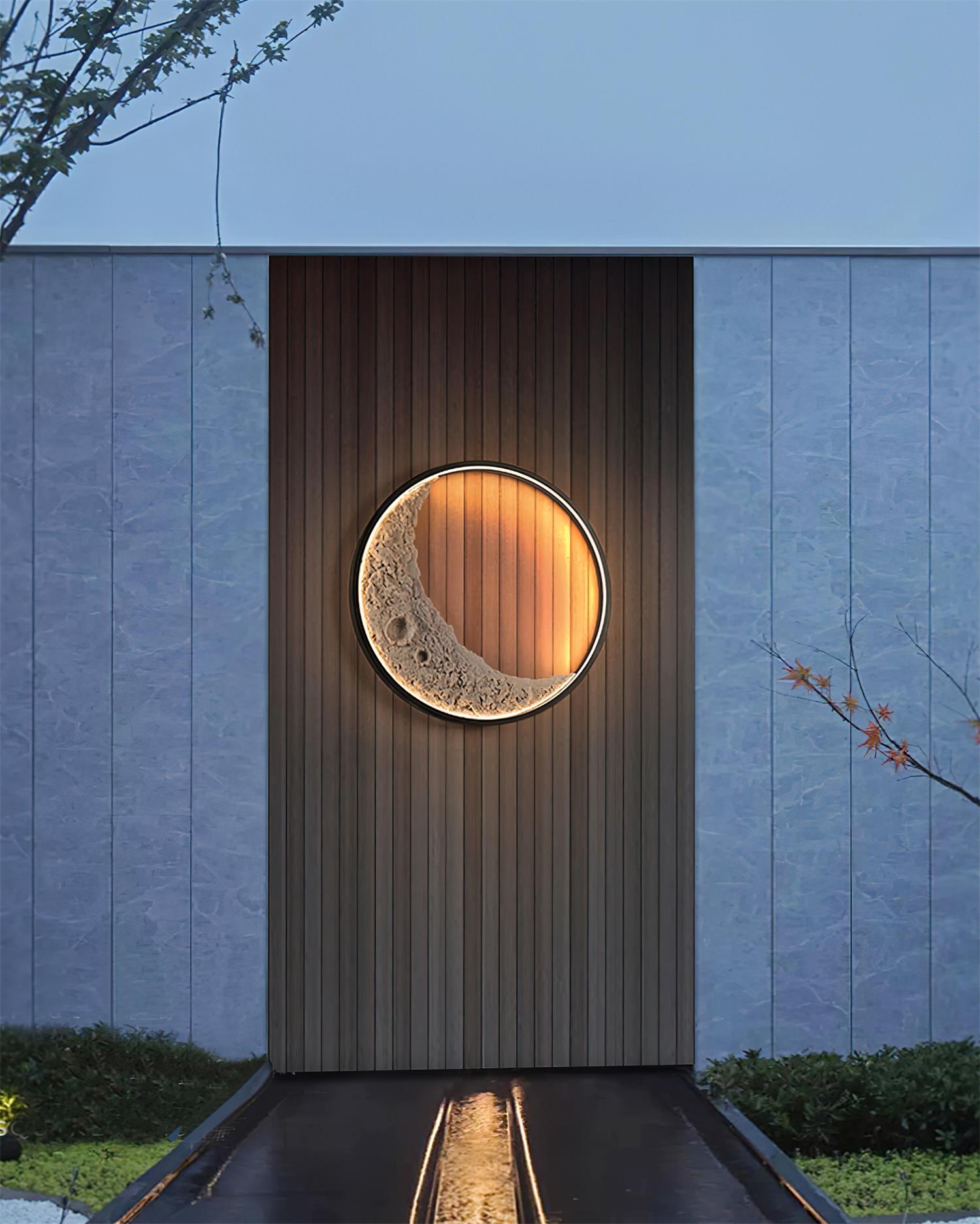 Moon Outdoor Wall Lamp