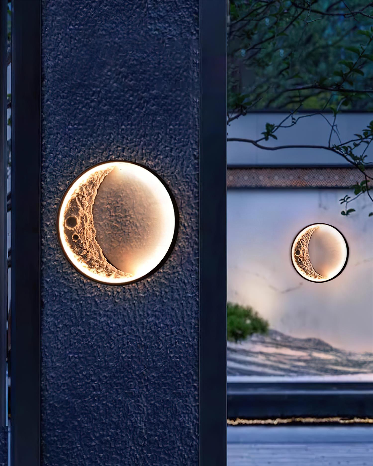 Moon Outdoor Wall Lamp