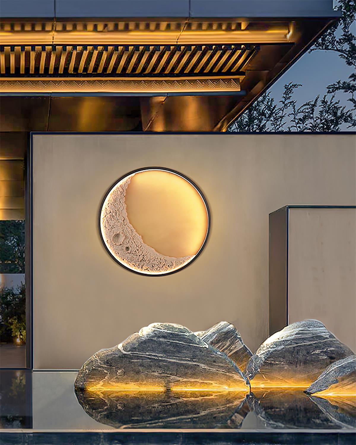 Moon Outdoor Wall Lamp