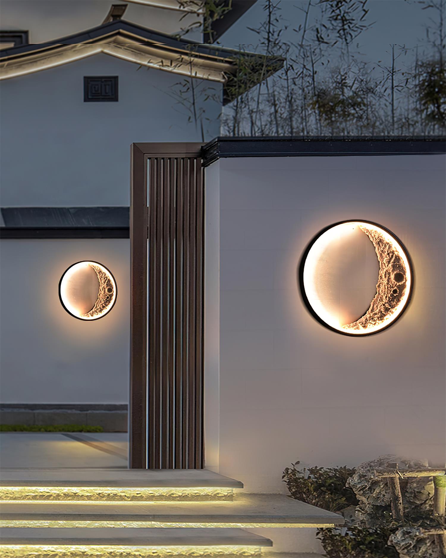 Moon Outdoor Wall Lamp
