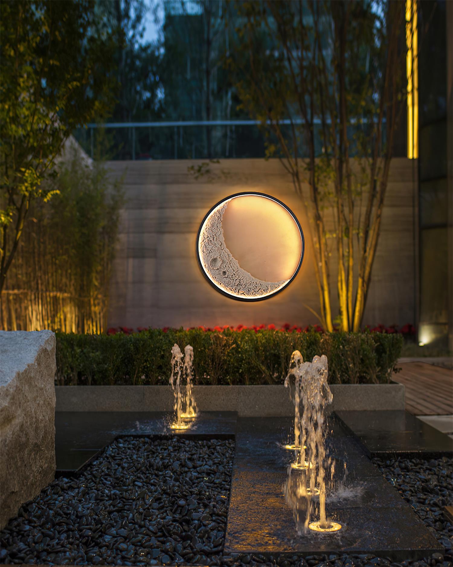 Moon Outdoor Wall Lamp