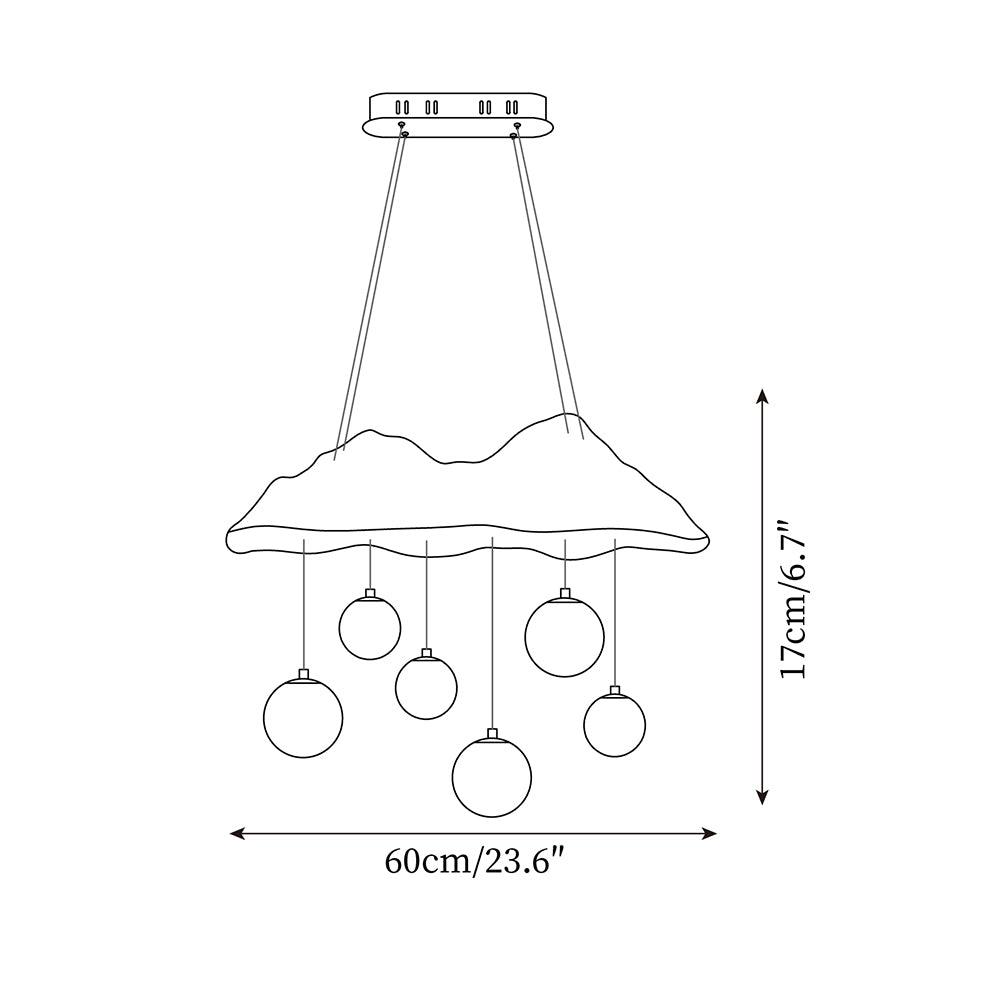 Mushroom Cloud Chandelier