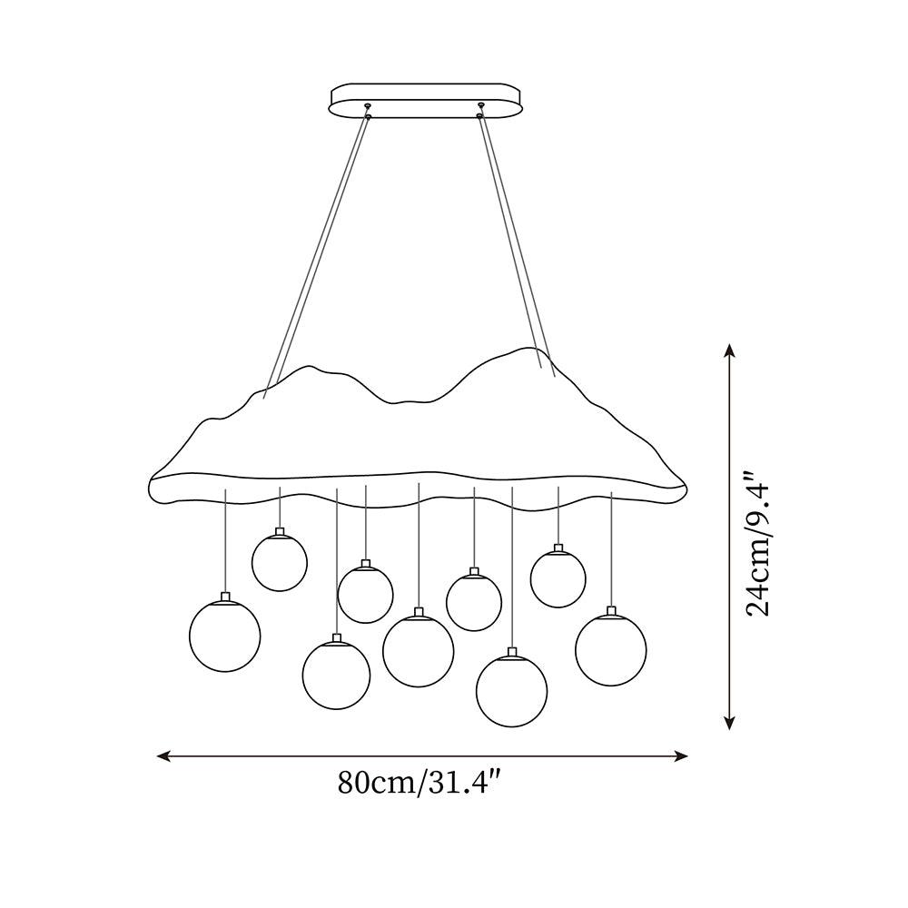 Mushroom Cloud Chandelier