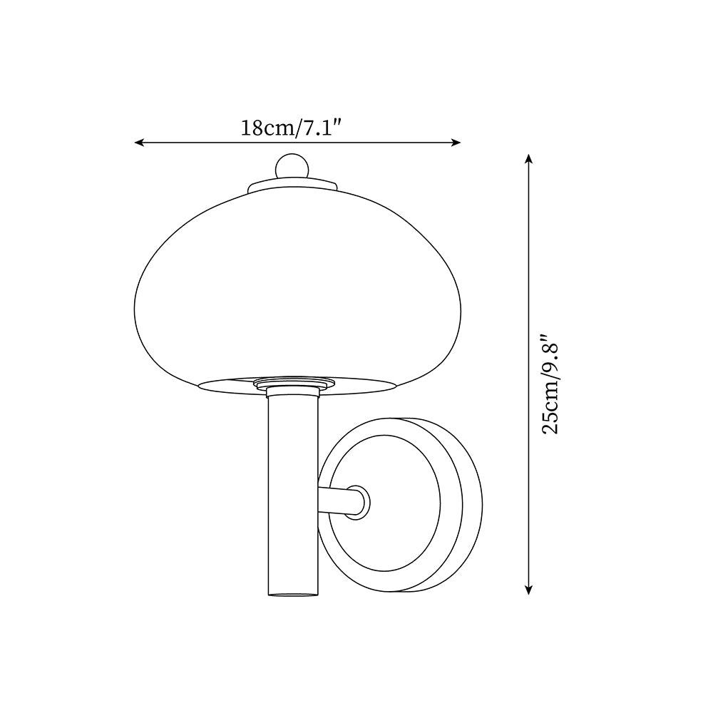 Mushroom Wall Lamp
