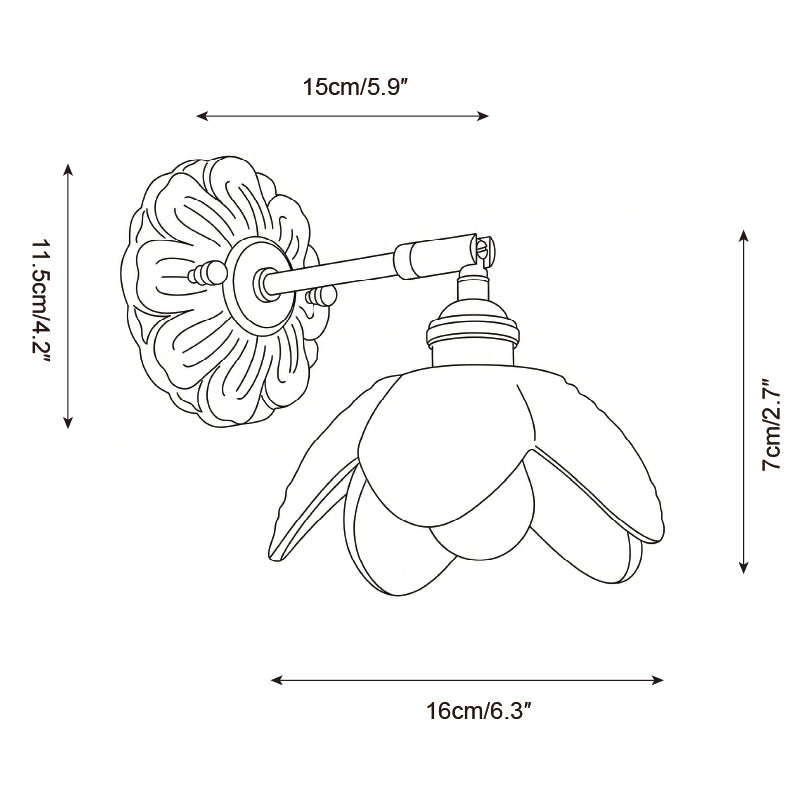 Nacre Petal Wall Lamp