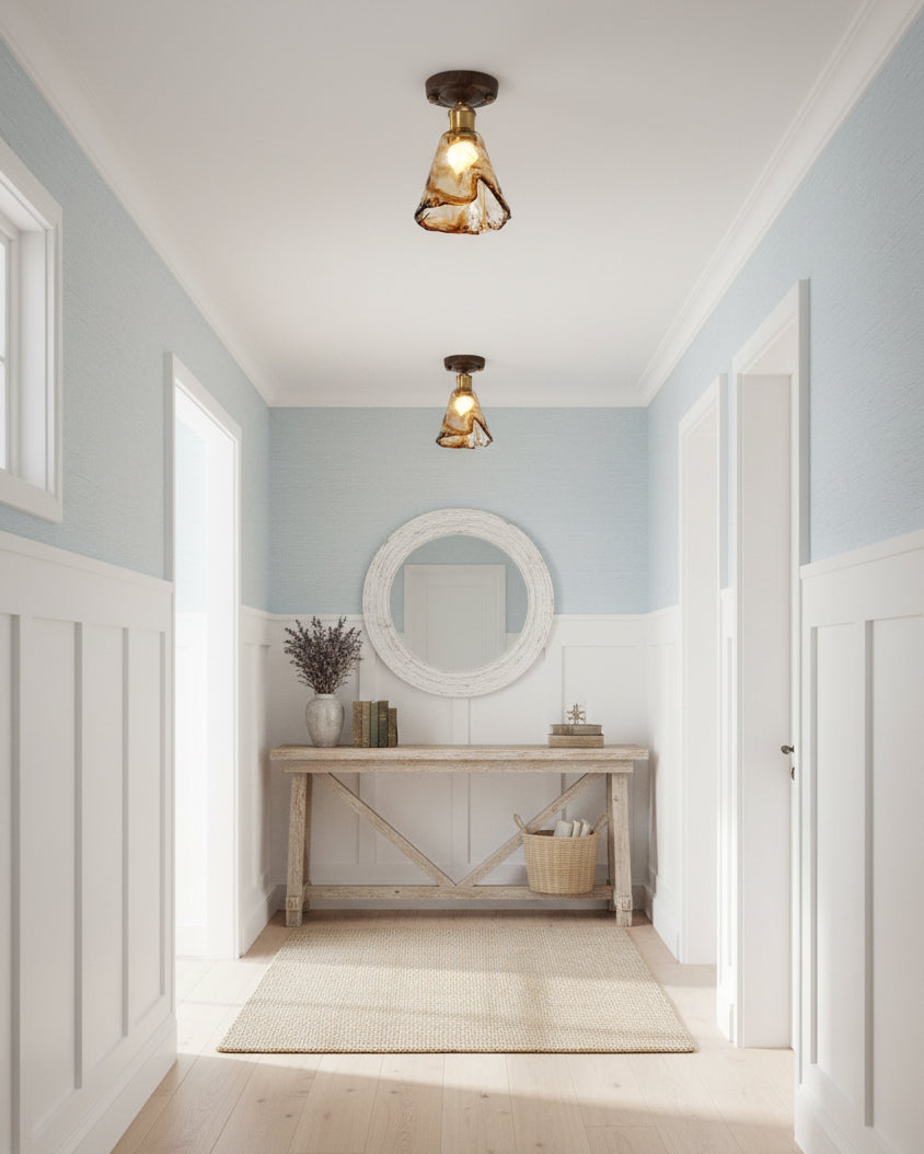 Nalia Amber Ceiling Light