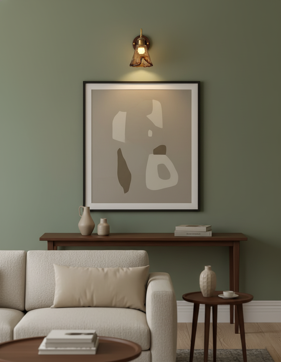 Nalia Amber Wall Lamp