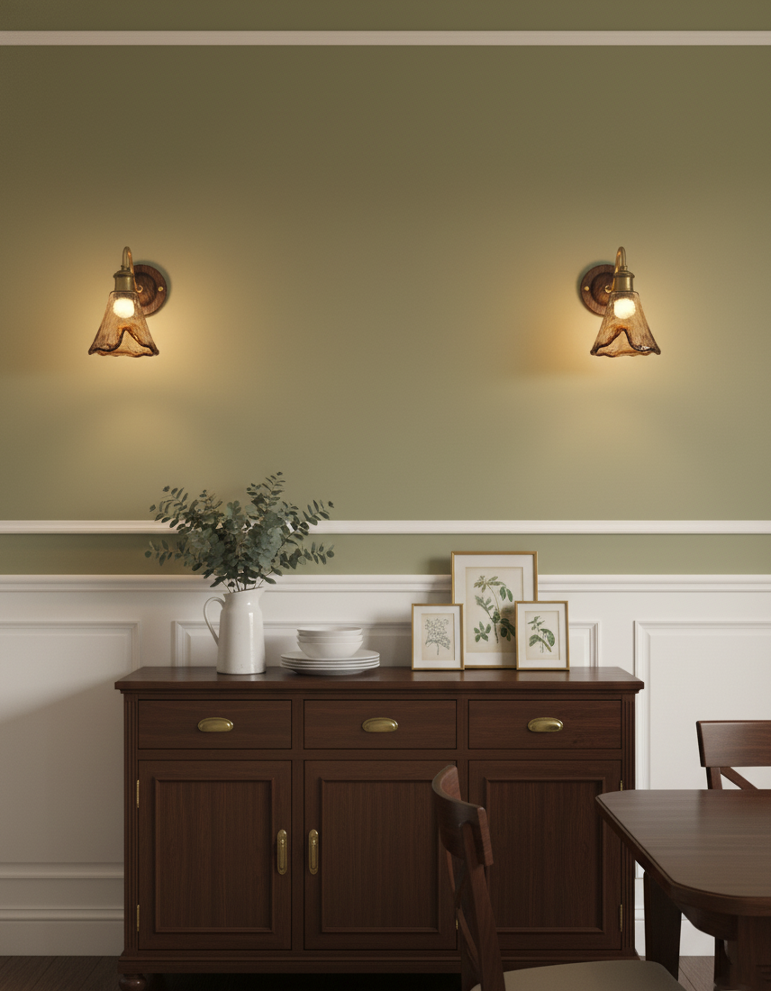 Nalia Amber Wall Lamp