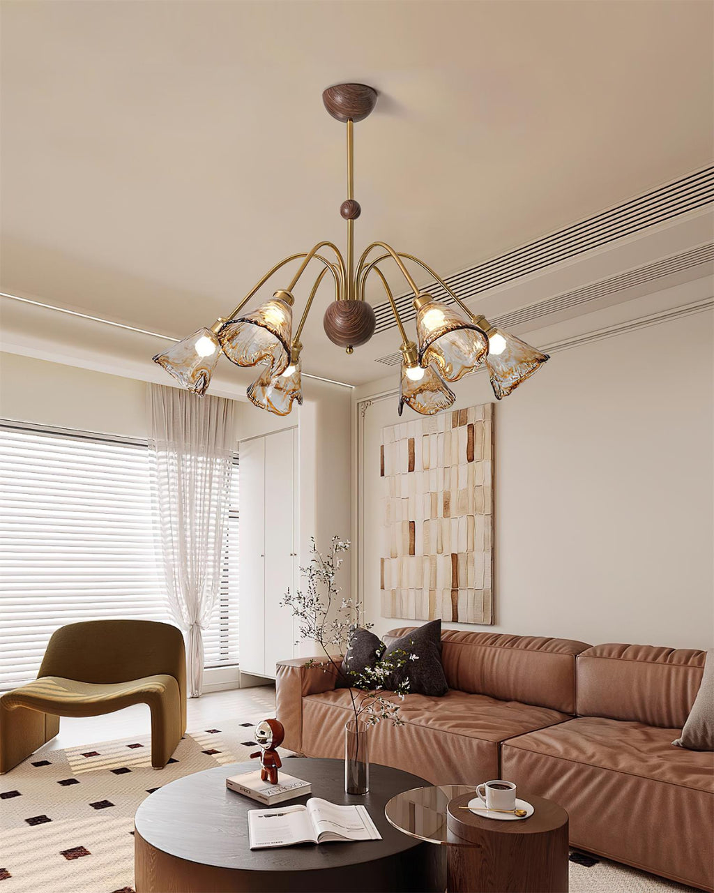 Nalia Amber Chandelier