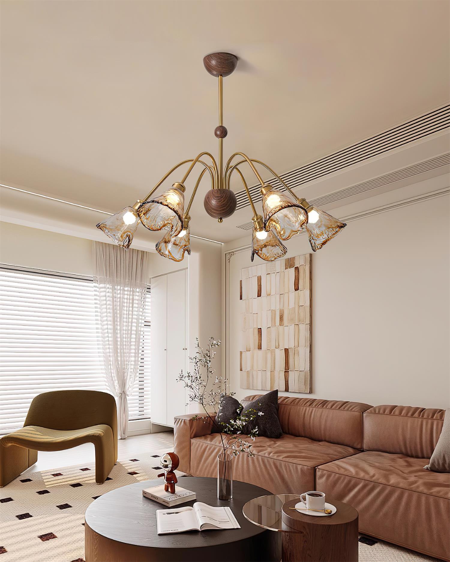 Nalia Amber Chandelier