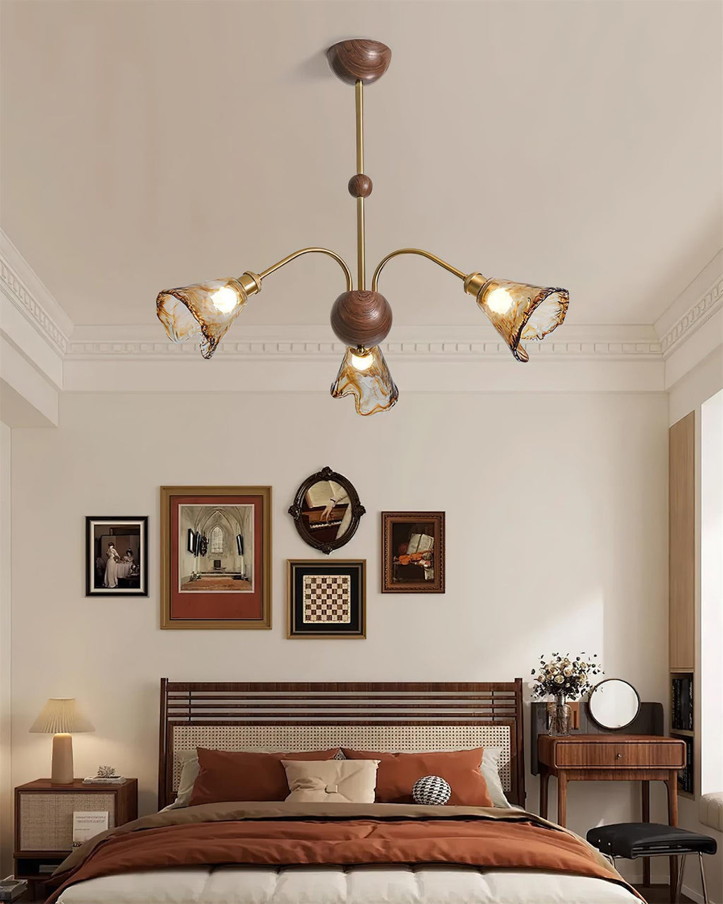 Nalia Amber Chandelier
