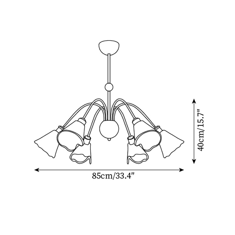 Nalia Amber Chandelier