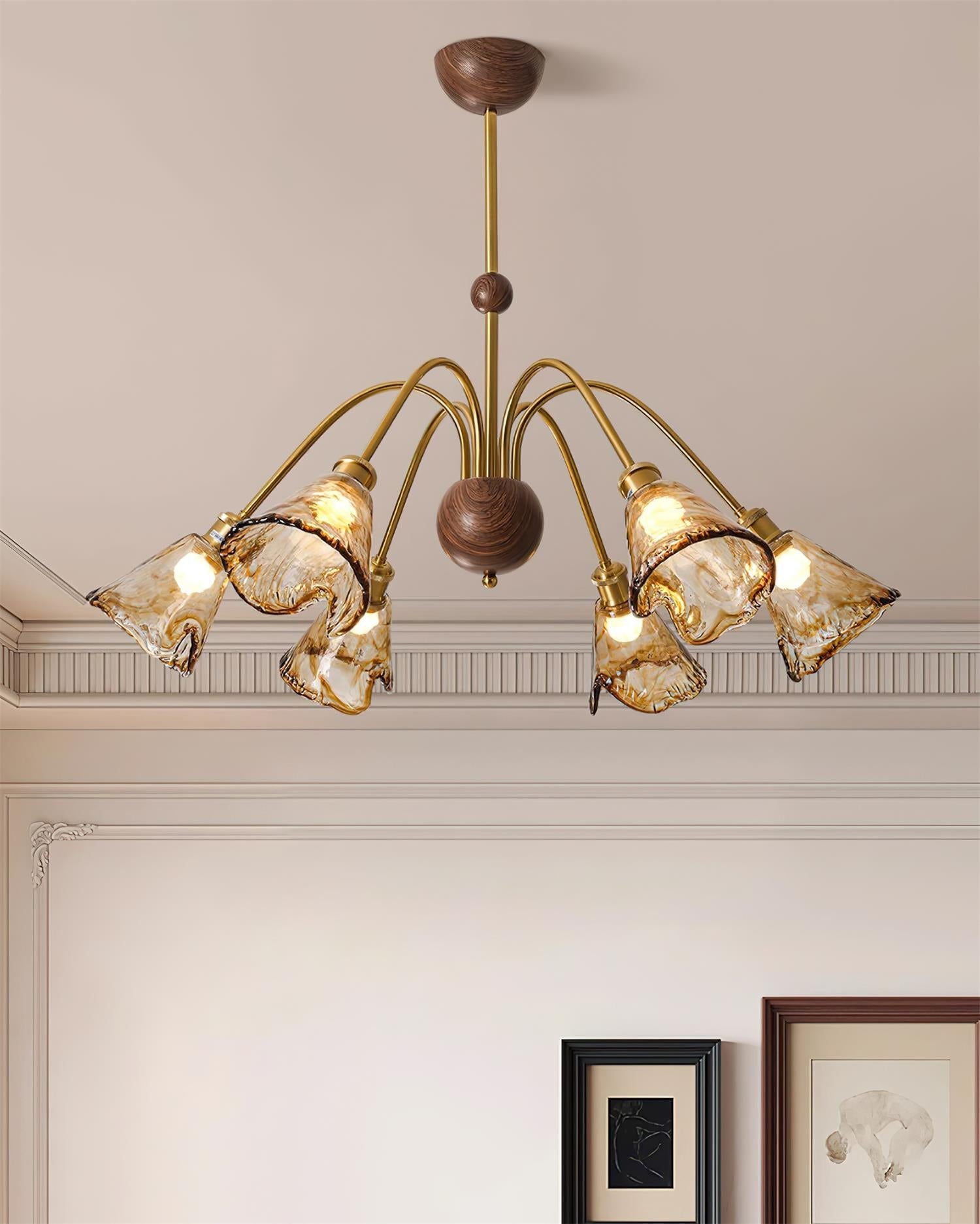 Nalia Amber Chandelier