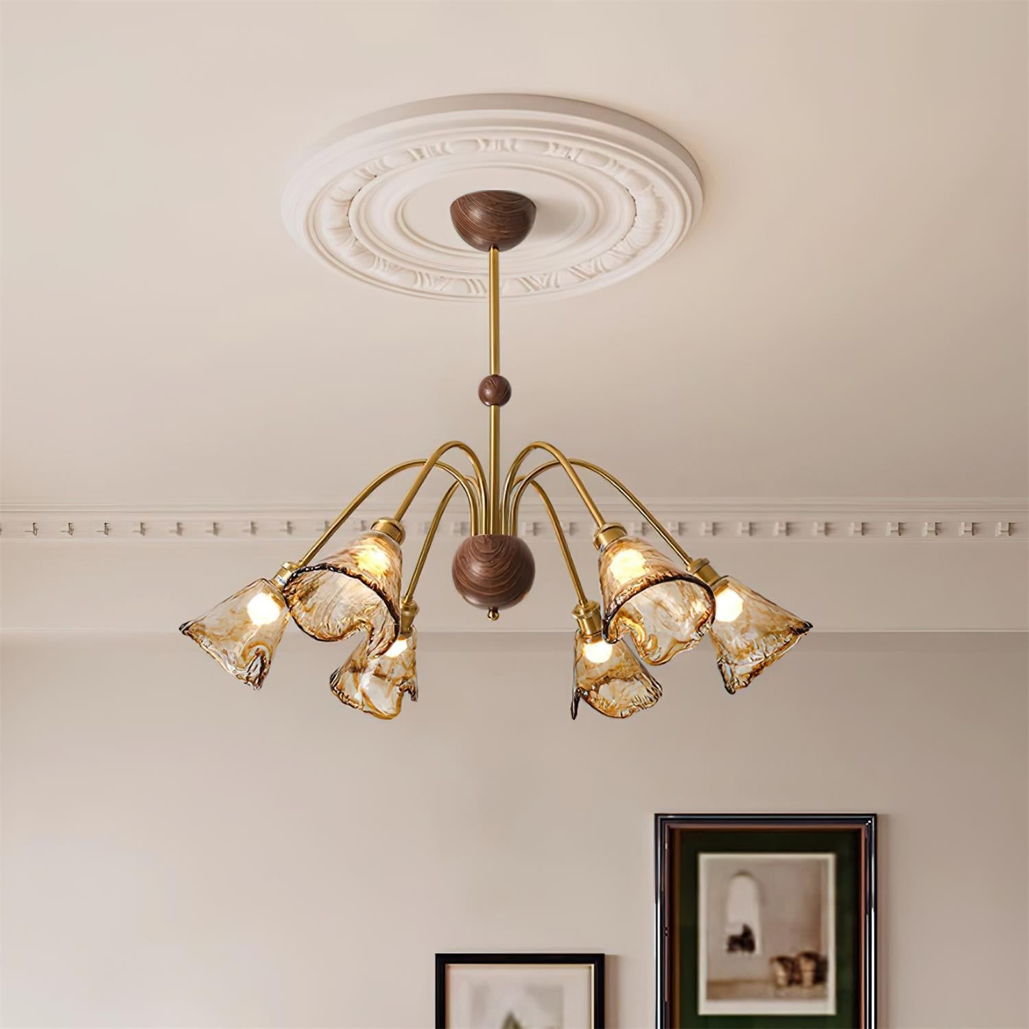 Nalia Amber Chandelier