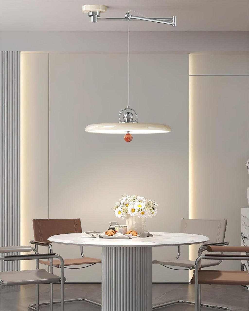 Neon Swing Arm Pendant Lamp