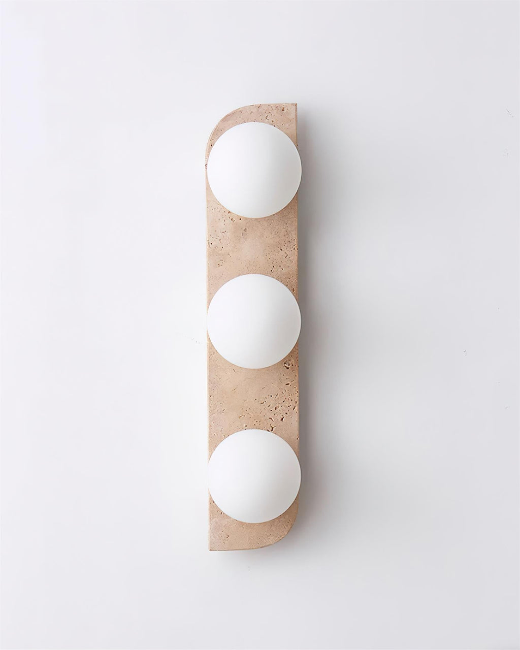 Neptune Travertine Plug In Wall Lamp