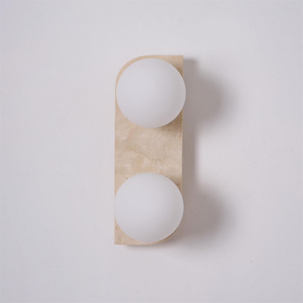 Neptune Travertine Wall Lamp