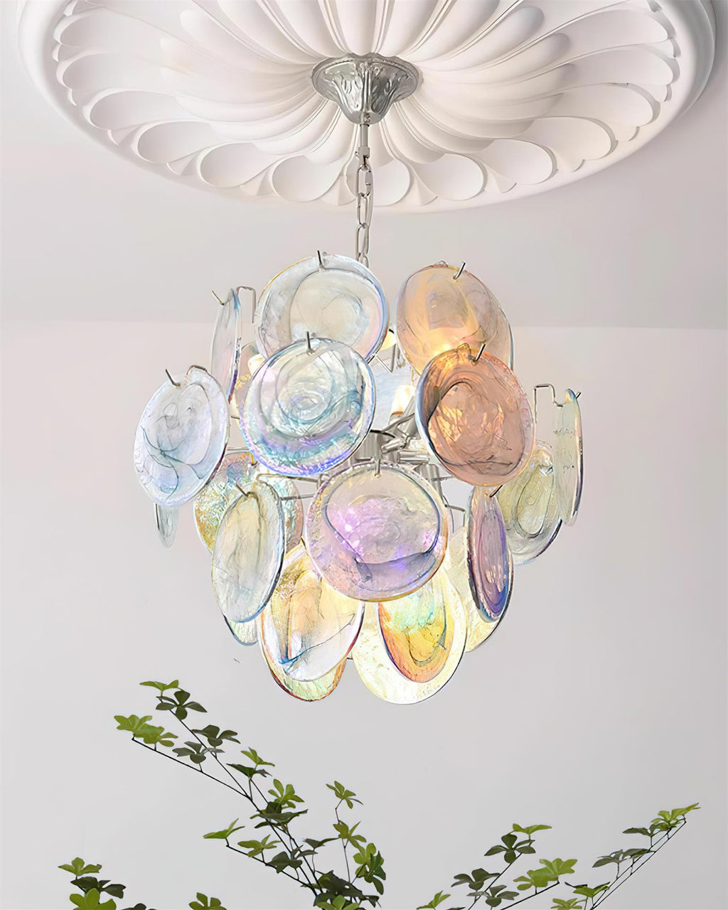 Neuvy Glass Chandelier