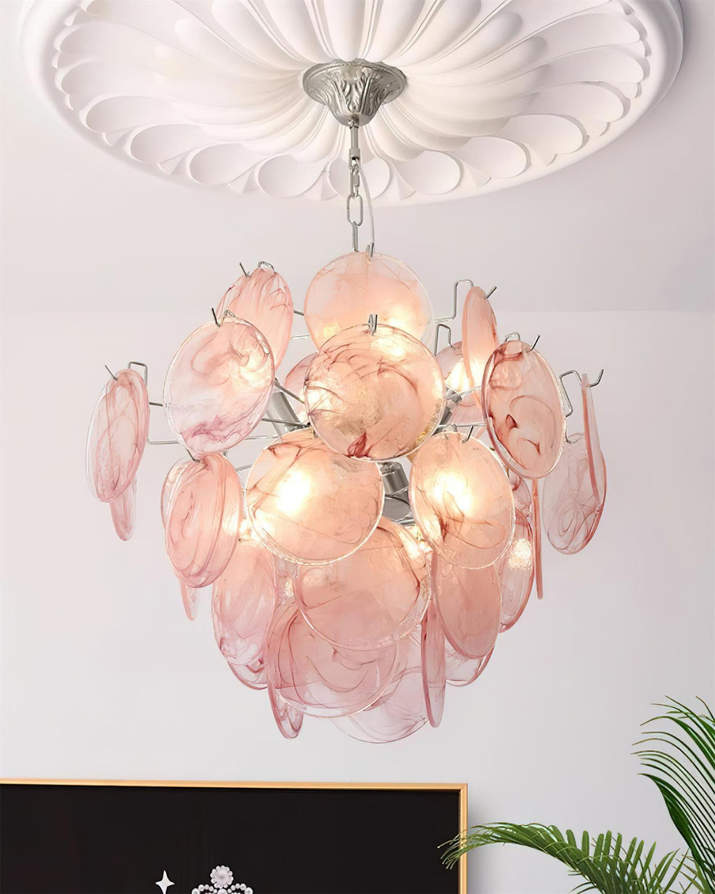 Neuvy Glass Chandelier