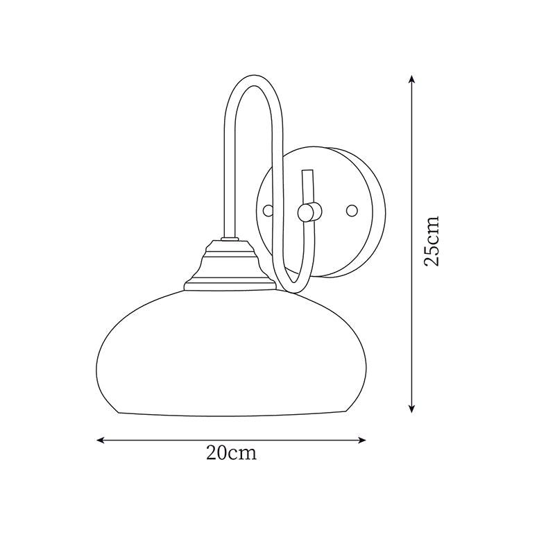Nova Glass Wall Light