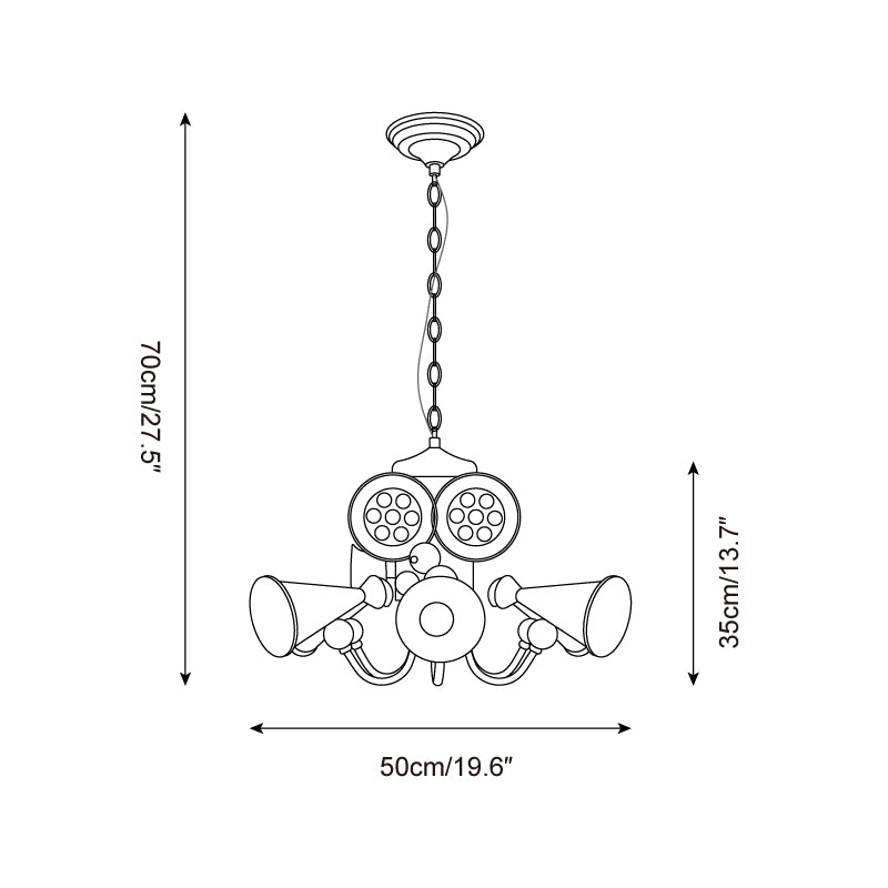 Octopus Director Chandelier