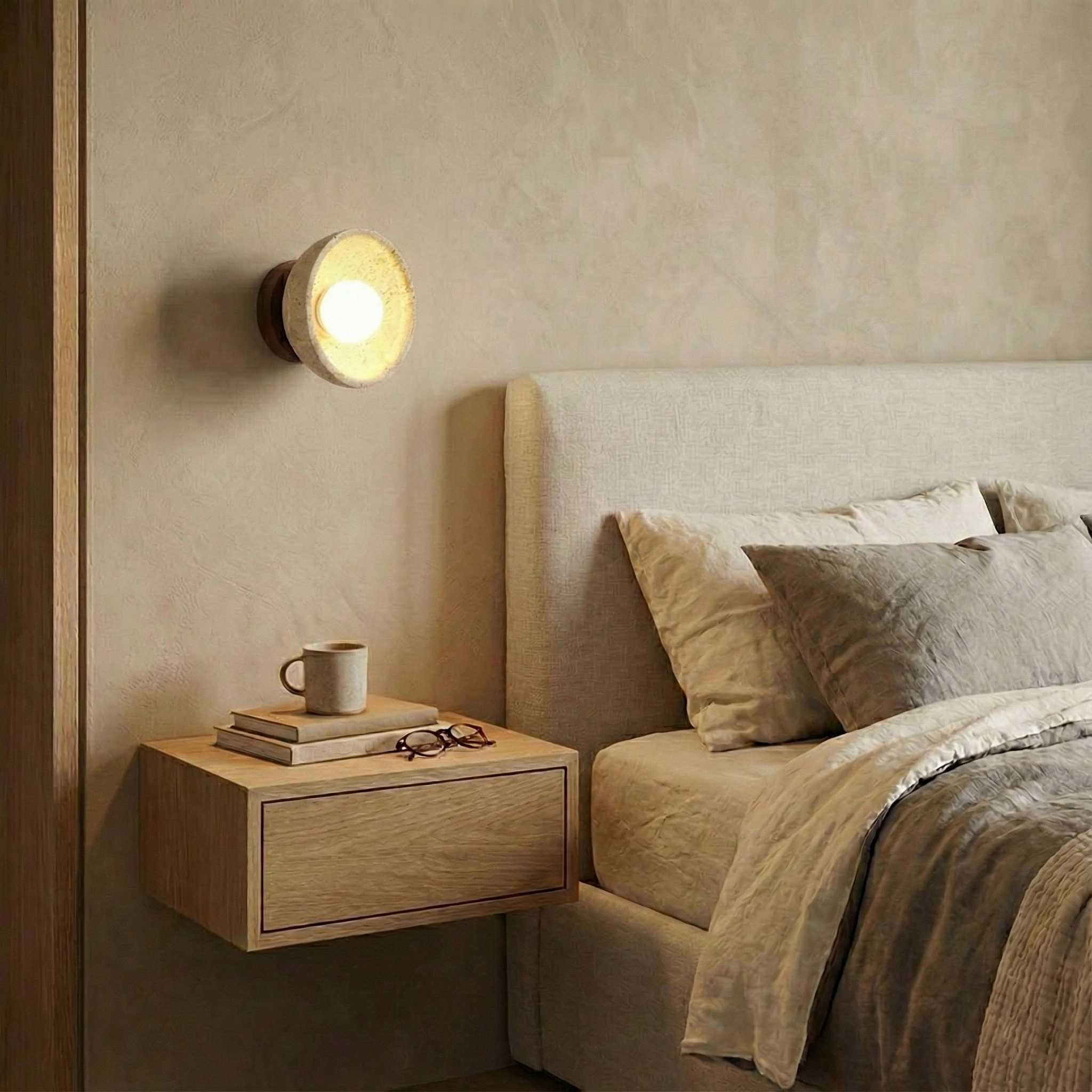 Ollina Travertine Wall Lamp