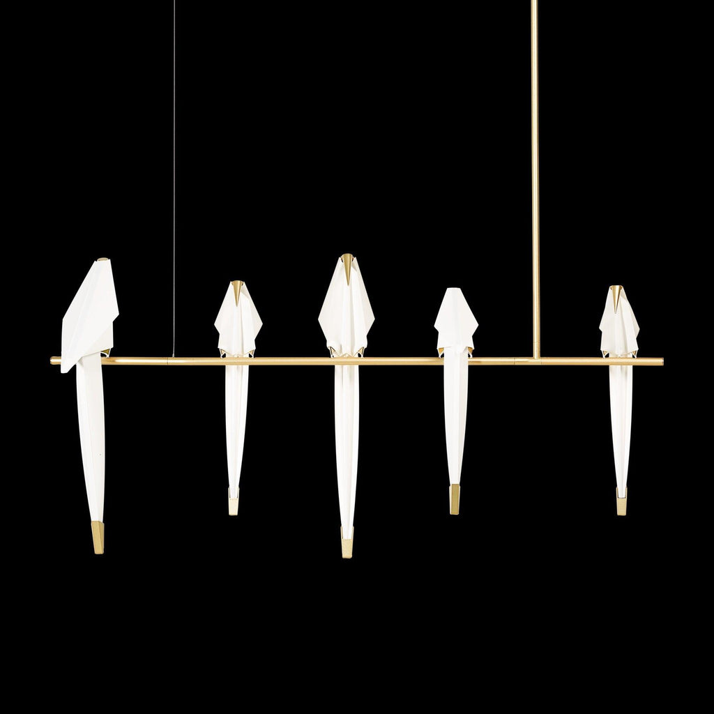 White Paper Crane Chandelier