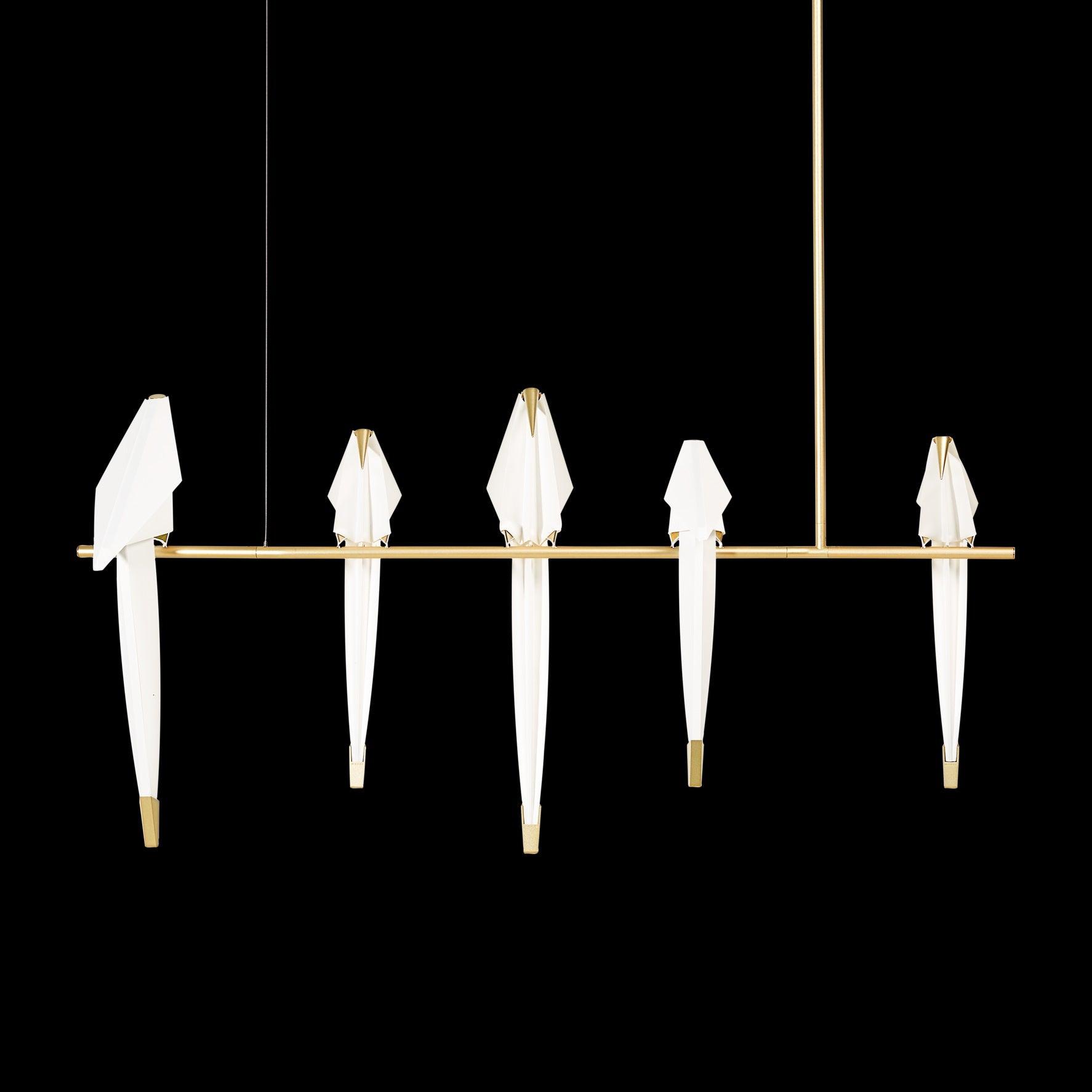 White Paper Crane Chandelier