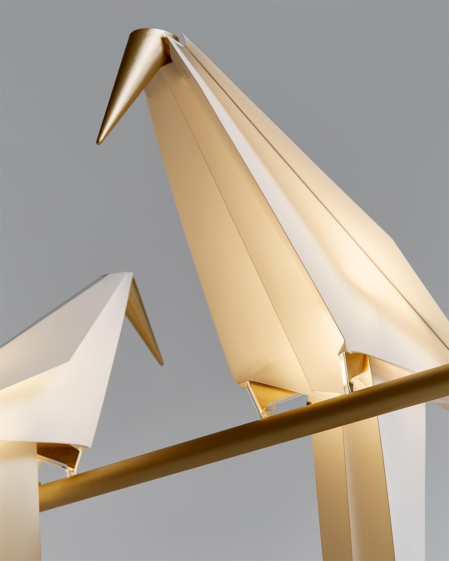 White Paper Crane Chandelier