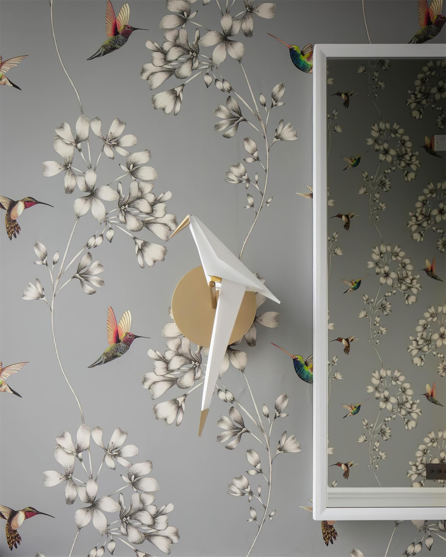White Paper Crane Wall Lamp