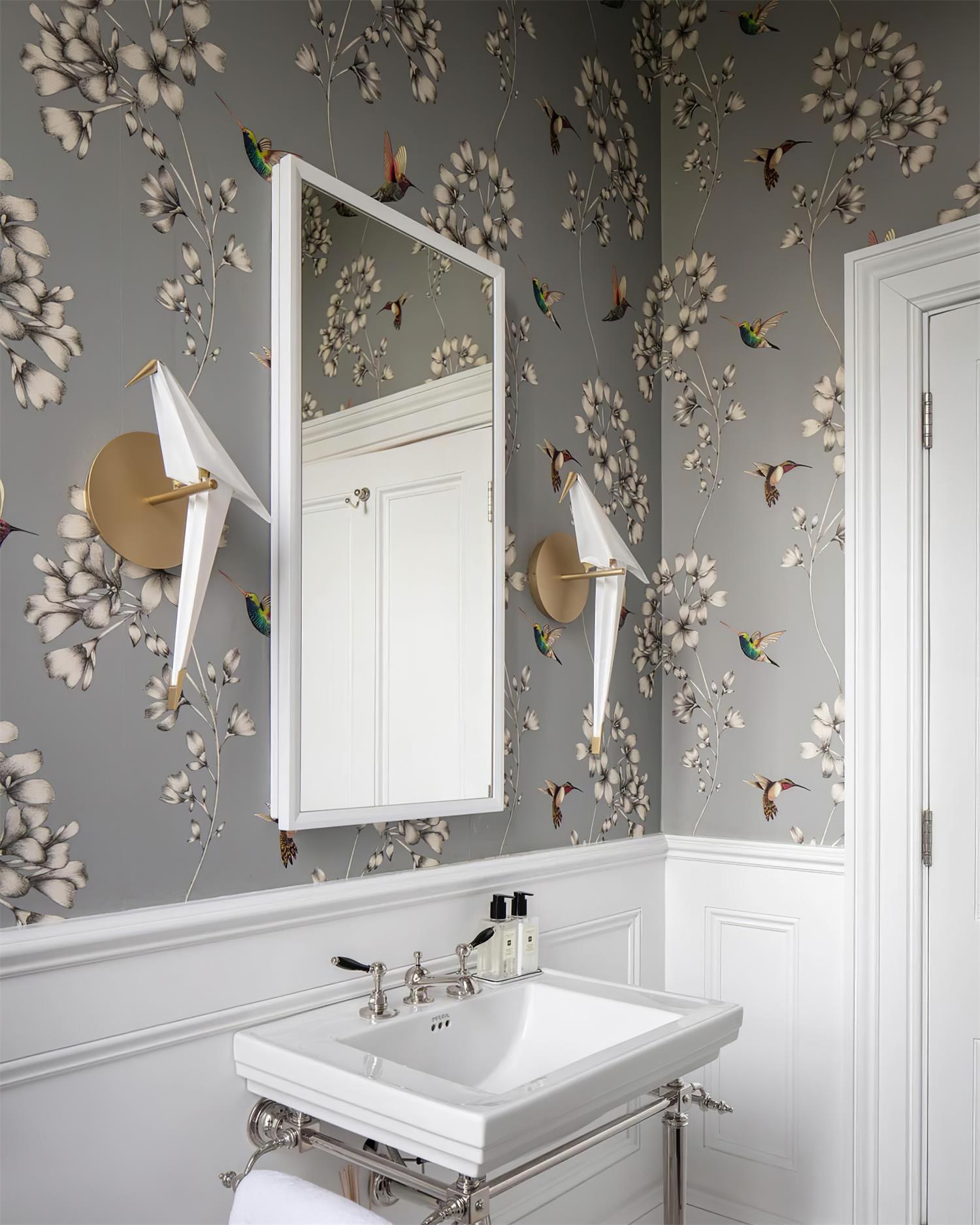 White Paper Crane Wall Lamp