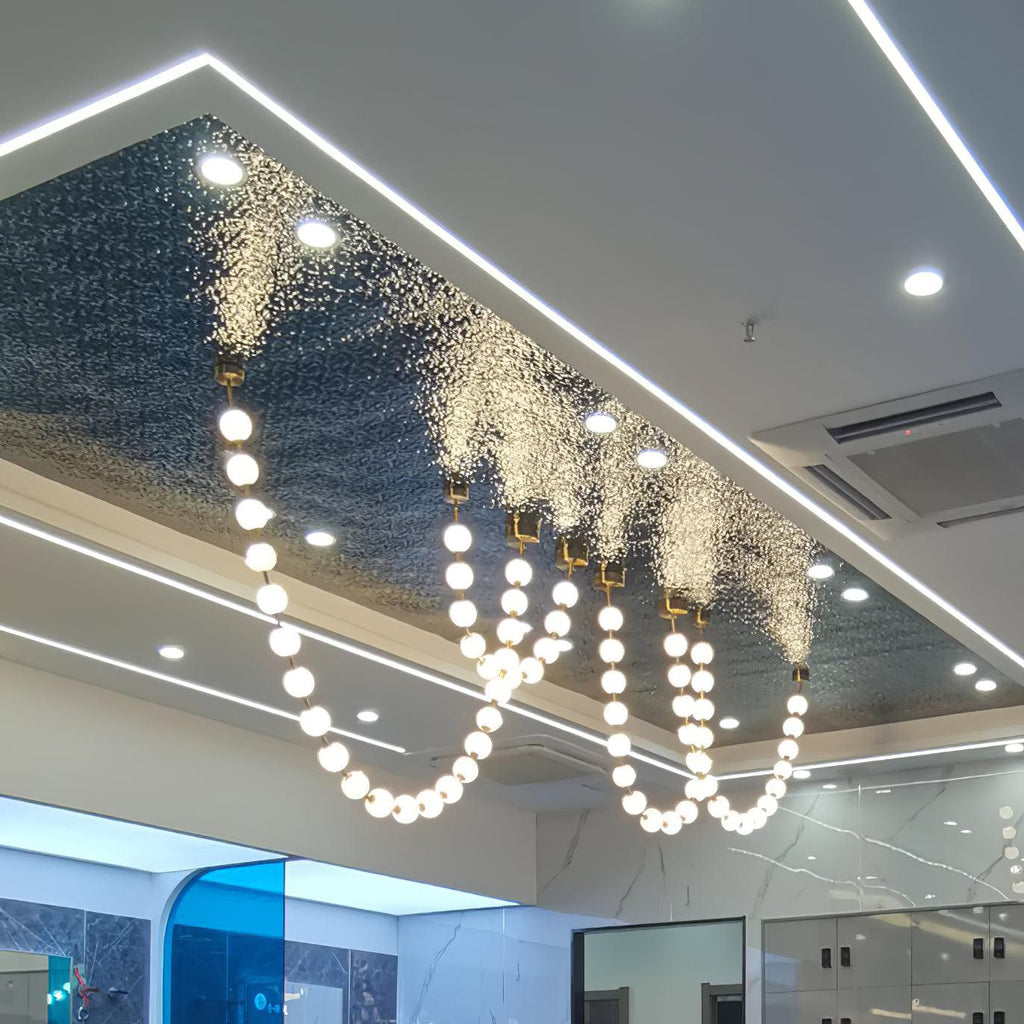Luxurious Pearl Necklace Chandelier