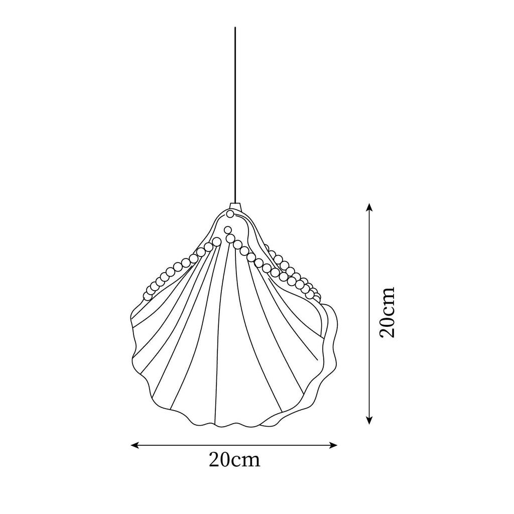 Pearl Shell Pendant Lamp