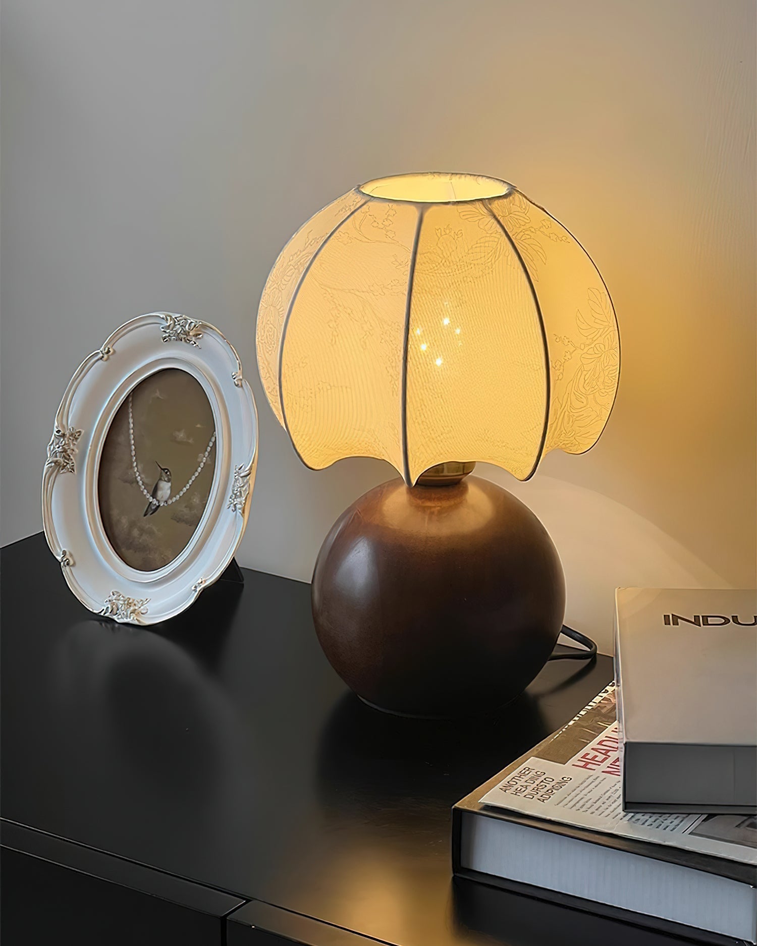 Peonies Table Light