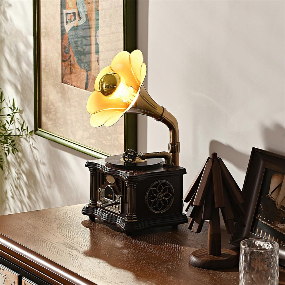 Phonograph Table Lamp